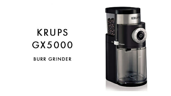 KRUPS Electric Burr Coffee Grinder - Black - (TESTED) - GX5000
