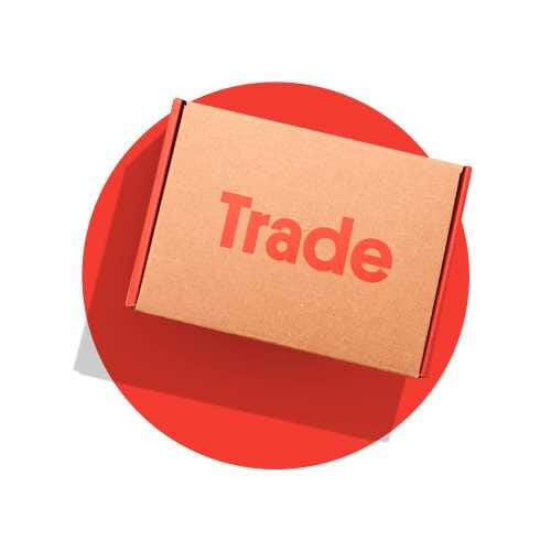 trade brown box