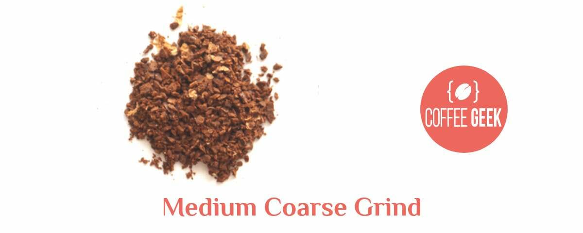 medium coarse coffee grind