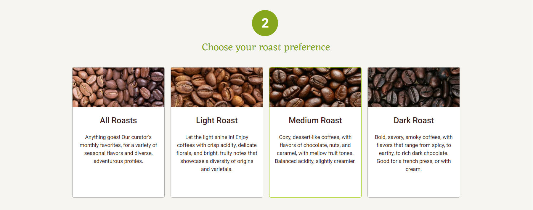 Know Your Roast Preference