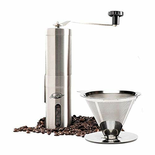 JavaPresse Manual Coffee Grinder Pour Over Bundle