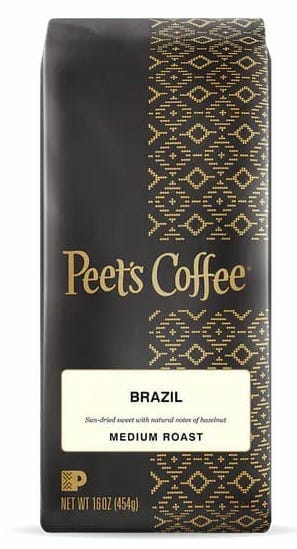 Peet's Coffee, Brazil, medium Roast - 16 OZ