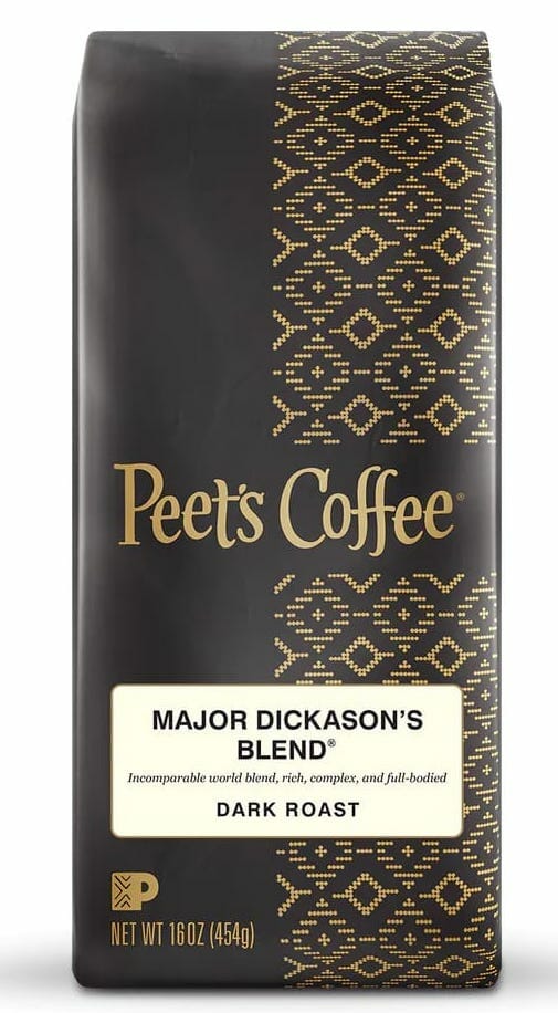Peet's Coffee, Major Dickason's Blend Dark Roast 16 OZ