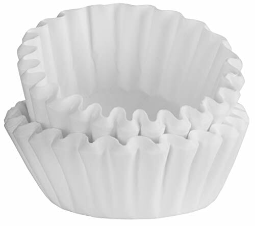 Tupkee Coffee Filters 4-6 Cups - 400 Count, Junior Basket Style, White Paper