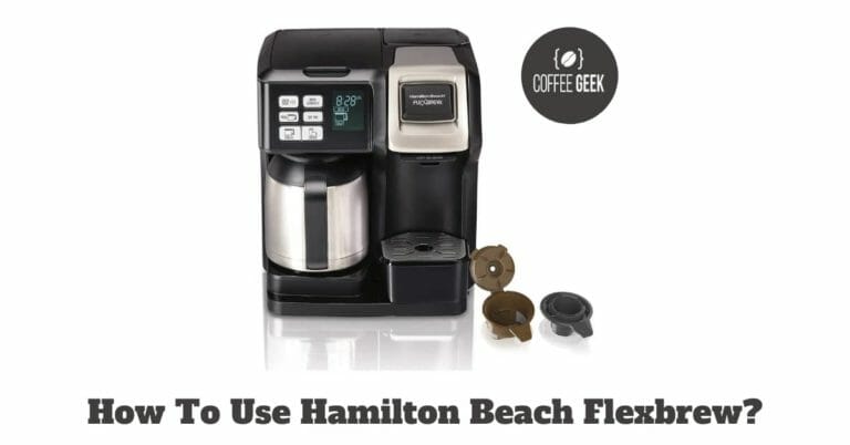 how do you use a hamilton beach flexbrew 49983