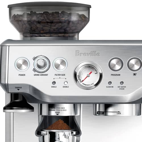 How to reset the descale light on a Breville espresso machine