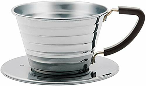 Kalita Stainless Steel Wave 155 Coffee Dripper, Size, Silver