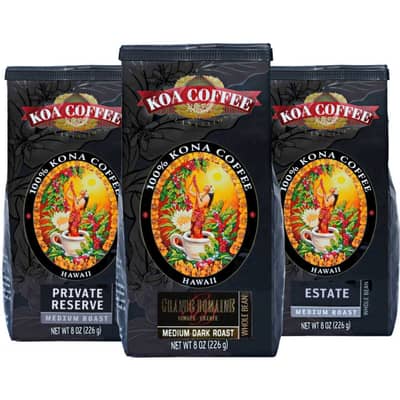 Koa coffee-Medium Roast Kona Coffee Tri-pack