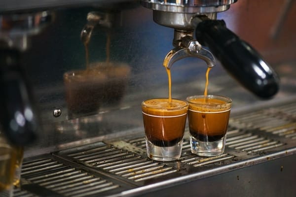 making espresso 