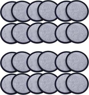 24-Pack Replacement Charcoal Water Filter Discs for Mr. Coffee Brewers Coffee Machines