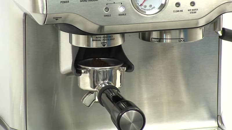 Automatic dosing on the Breville espresso machine