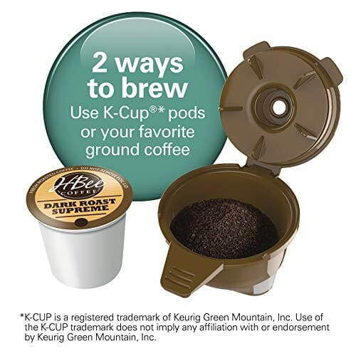 Get your K cup and put it in the K adapter for cups. Make sure you don't take off the foil of the K cup. 