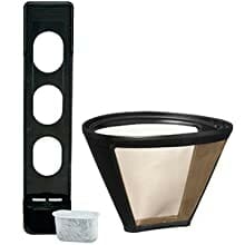  Gold-Tone Reusable Filter and Charcoal Water Filter