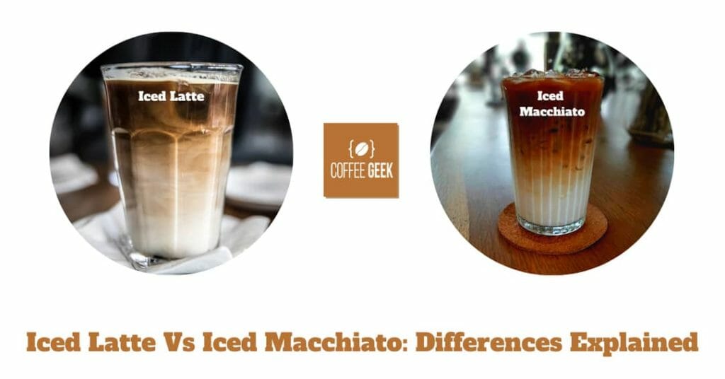 Iced latte vs iced macchiato