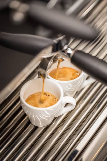 A built-in espresso maker is a huge help in brewing the perfect cup of coffee.