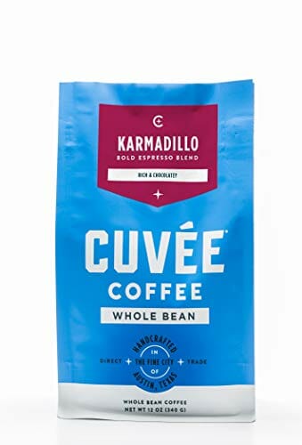 Cuvée Whole Bean Coffee, Karmadillo Espresso Blend Dark Roast