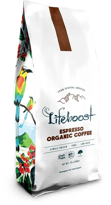 Lifeboost Coffee Espresso Organic Coffee