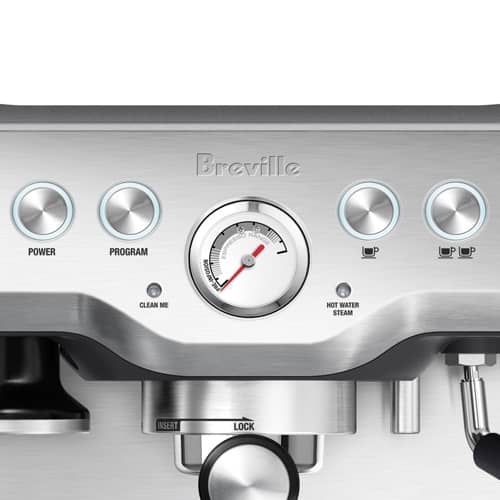 Pressure gauge on the Breville Infuser