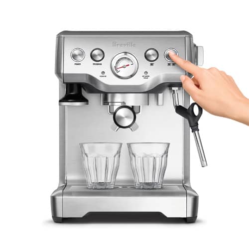 Volumetric Control on the Breville Infuser to convenient pull a single or double shot of espresso