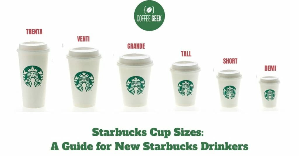 Starbucks Size Guide