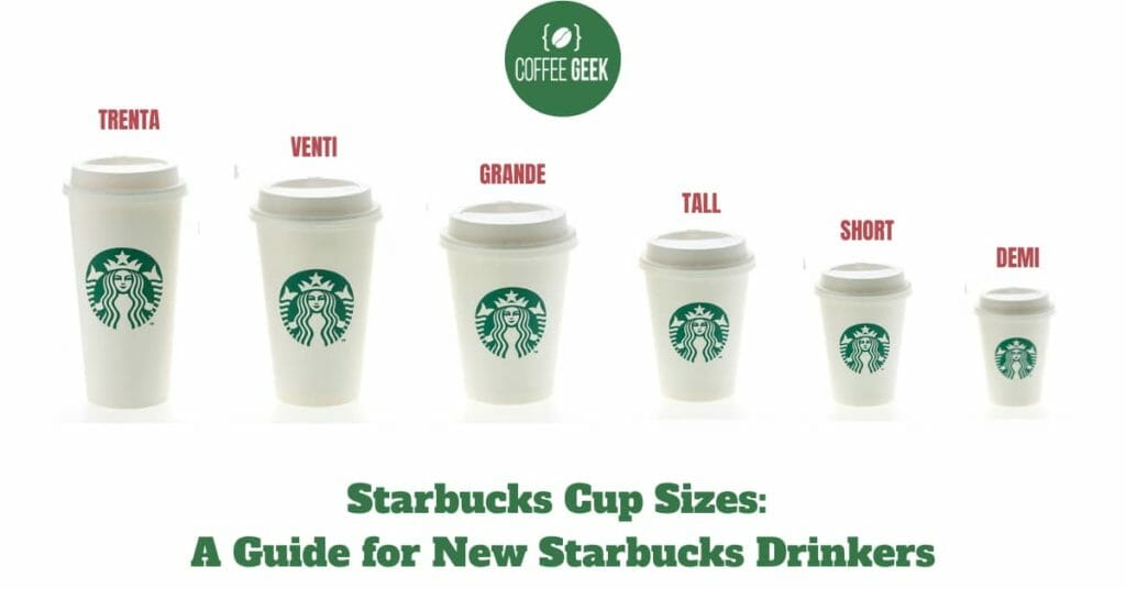 Know Starbucks Cup Sizes [Tall, Short, Demi, Grande] - Starbucks