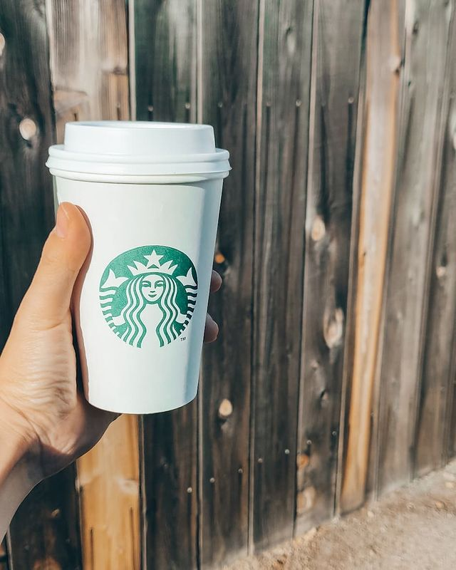 A Tall Starbucks coffee 