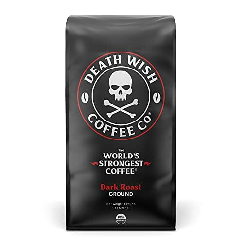 Death Wish Coffee Dark Roast Grounds - 16 Oz - The World's Strongest Coffee