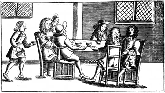  Early image of a London Coffee House dated c. 1674