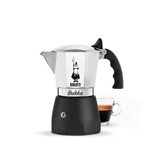 Bialetti - New Brikka, Moka Pot, the Only Stovetop Coffee Maker Capable of Producing a Crema-Rich Espresso,