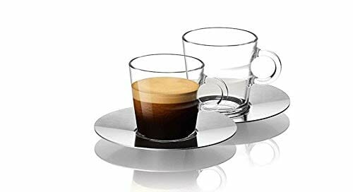 Nespresso Set Glass Collection Espresso Cups & Saucers,A & P Cahen Design