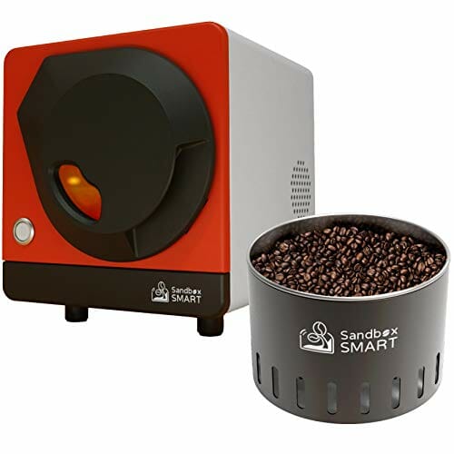 Sandbox Smart R1+C1,Coffee Bean Roaster and Cooling Tray, Coffee Bean Roasting Machine use APP for Home 220V (Red)