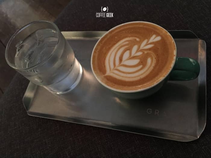 Sparkling water with espresso (cappuccino)