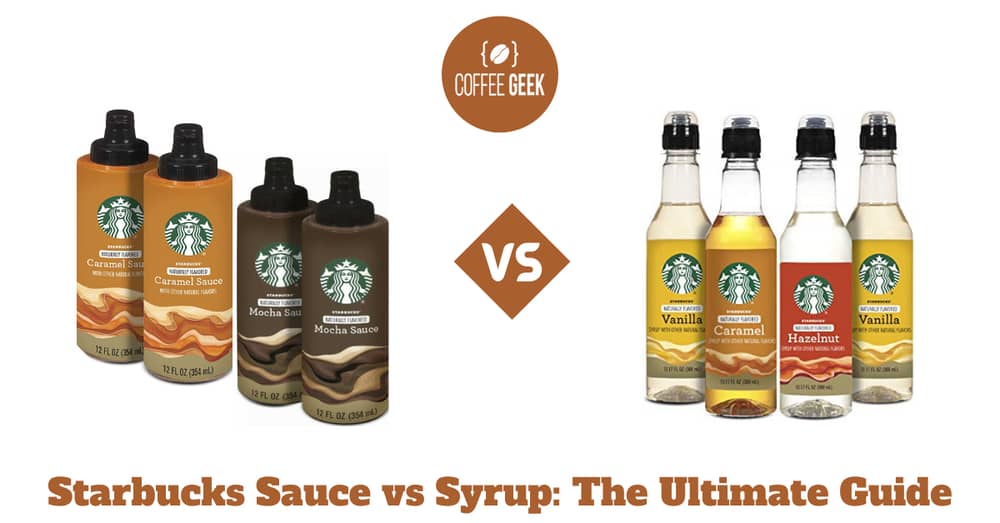 Starbucks Sauce vs Syrup