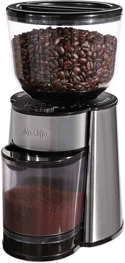 Mr. Coffee Automatic Burr Mill Coffee Grinder with 18 Custom Grinders