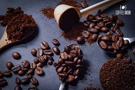 Coarsely coffee grounds are much easier to measure.