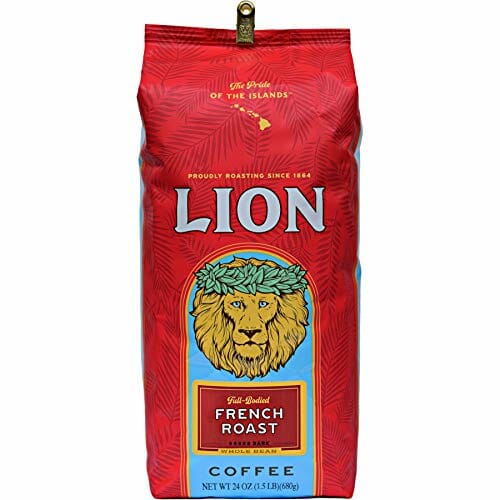Lion Coffee, French Roast - Whole Bean Coffee