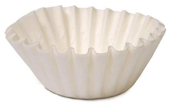 Coffee filters made of paper are commonly used. 