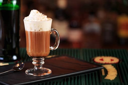 Irish coffee is a mix of whiskey and hot coffee