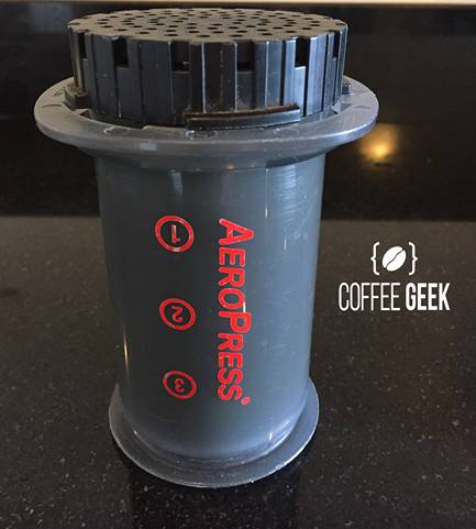 Aeropress storage outlet