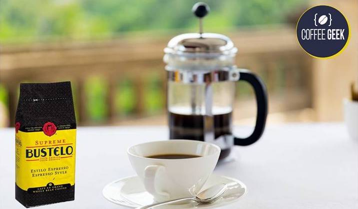 French press 2025 cafe bustelo