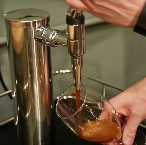 You can make your own nitro coffee at home with the use of a nitrogen infuser. 
