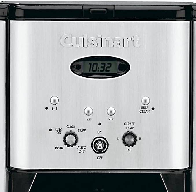 Cuisinart coffee outlet maker clean light