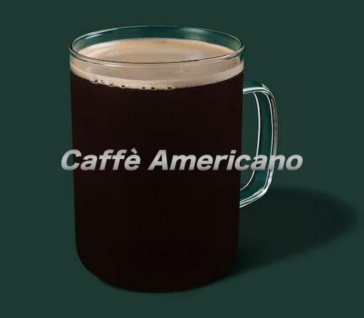 Caffè Americano/ Iced Caffe Americano Starbucks