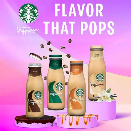 Different Flavors of Bottled Starbucks Frappuccinos