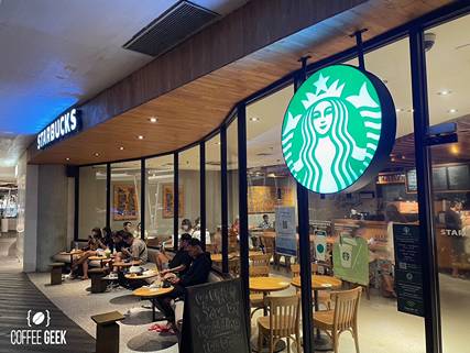Starbucks is the largest coffee chains in the world. Most popular coffee shops in the world.