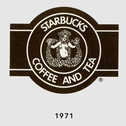 Starbucks logo in 1971 @Archieve Starbucks Website