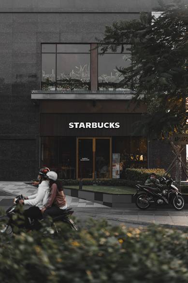 Starbucks in Saigon, Vietnam