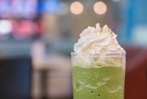 The Green Vanilla Frappuccino has a subtle yet addicting Matcha flavor. 