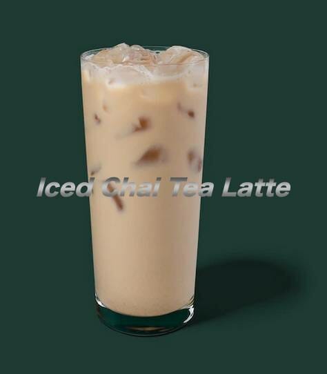 Iced chai tea latte Starbucks