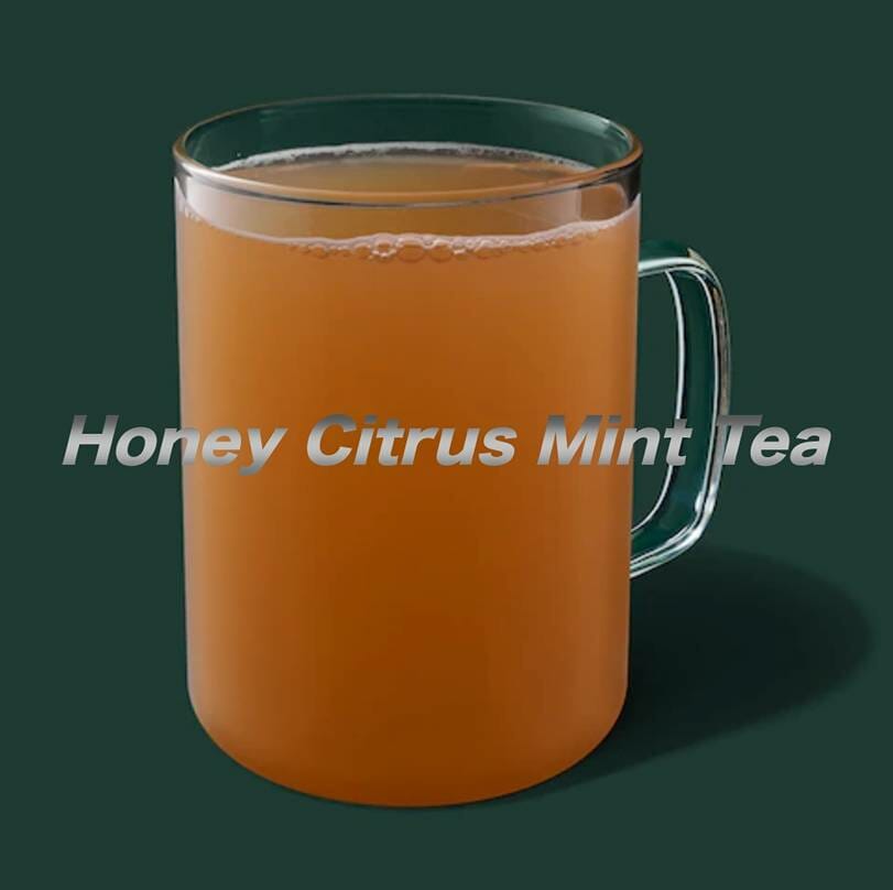 Honey citrus mint tea Starbucks